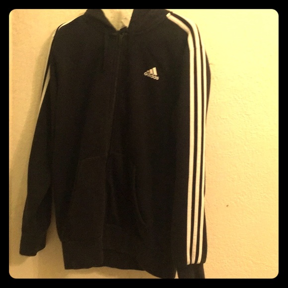 Adidas striped zip-up hoodie - Picture 1 of 1